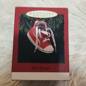 Vintage Hallmark Keepsake Ornament High Top-Purr Cat 1993